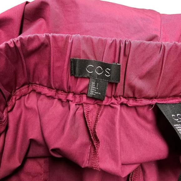 COS Womens Wide Leg  Crop Pants Size 2 Cotton - Picture 5 of 7
